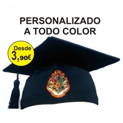 Birrete Negro ajustable con...